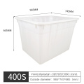 885 * 665 * 660 mm Caisse empilable aquatique blanc